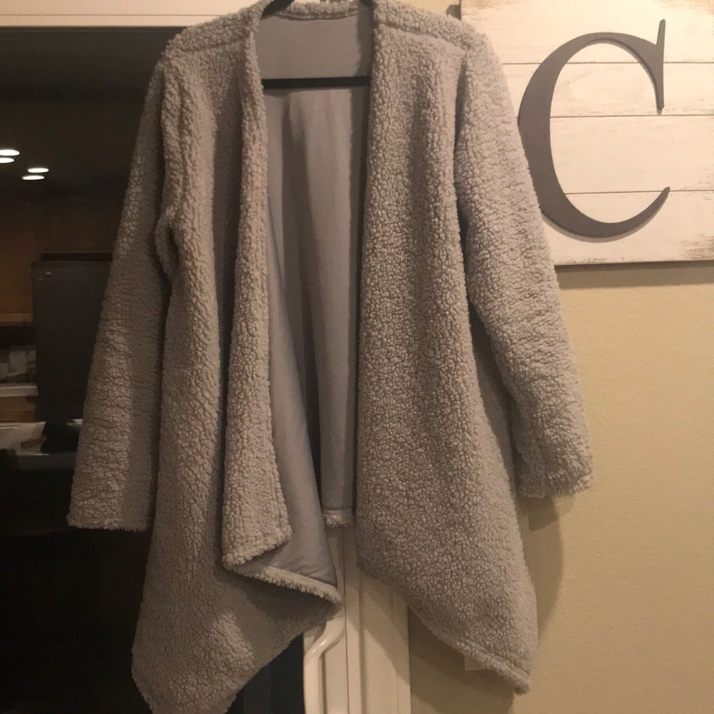 Open front heavy cardigan jacket